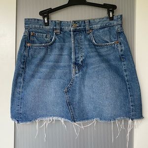 Denim mini skirt